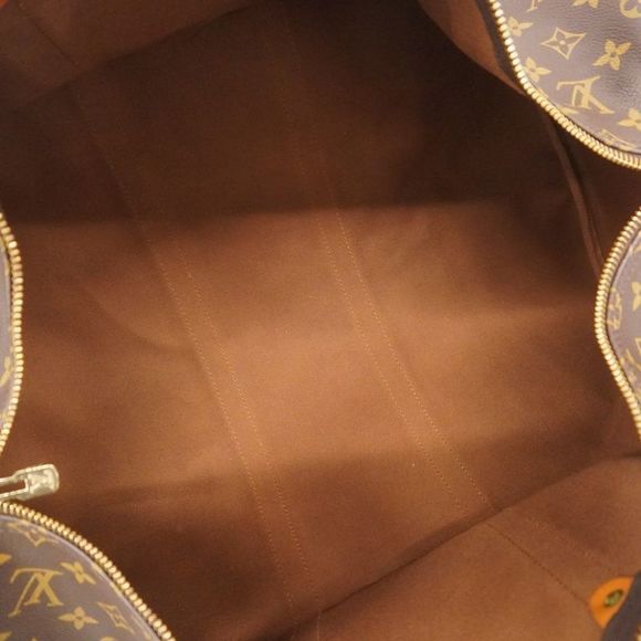 Louis Vuitton Boston Bag Monogram Keepall 55 M41424 Brown Men Women Unisex - Picture 4 of 10